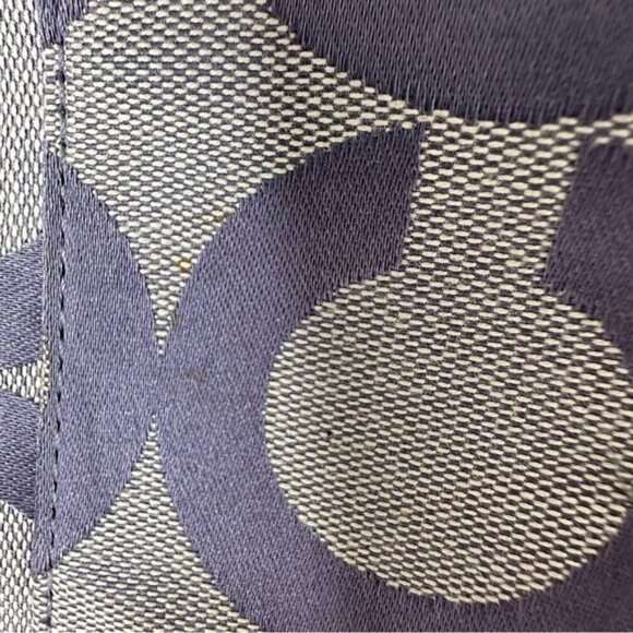 Coach Parker Op Art Lavender and Gray Jacquard Signature Hobo Shoulder Bag - Picture 9 of 15